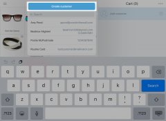 Create customer ipad