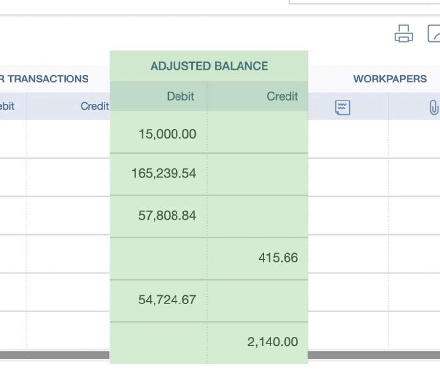 how do i set up trial balance in quickbooks for mac