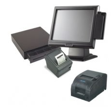 Integrated Aldelo Sharp pos terminal up-v5500 series manual with credit card reader, software, EDC, menu customized, network designed and installed