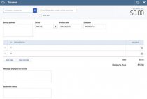 QuickBooks invoice bare bones